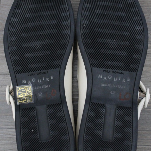 Maguire Orcia Ballerina Maryjane Ballet Flats Cream & Black - Picture 4 of 6